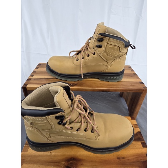 BRAHMA Women's Wheat Combustion 6" Steel Toe Work Boots **RIGHT 9 LEFT 9.5** - Picture 2 of 11